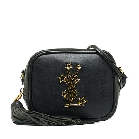 ysl blogger bag star|SAINT LAURENT Nappa Star Monogram Blogger Bag Black.